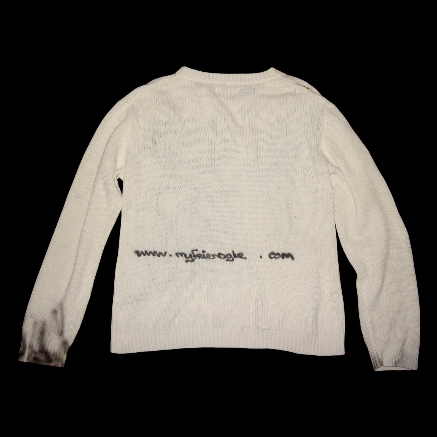 ?gluE gr0ss knitted sweater