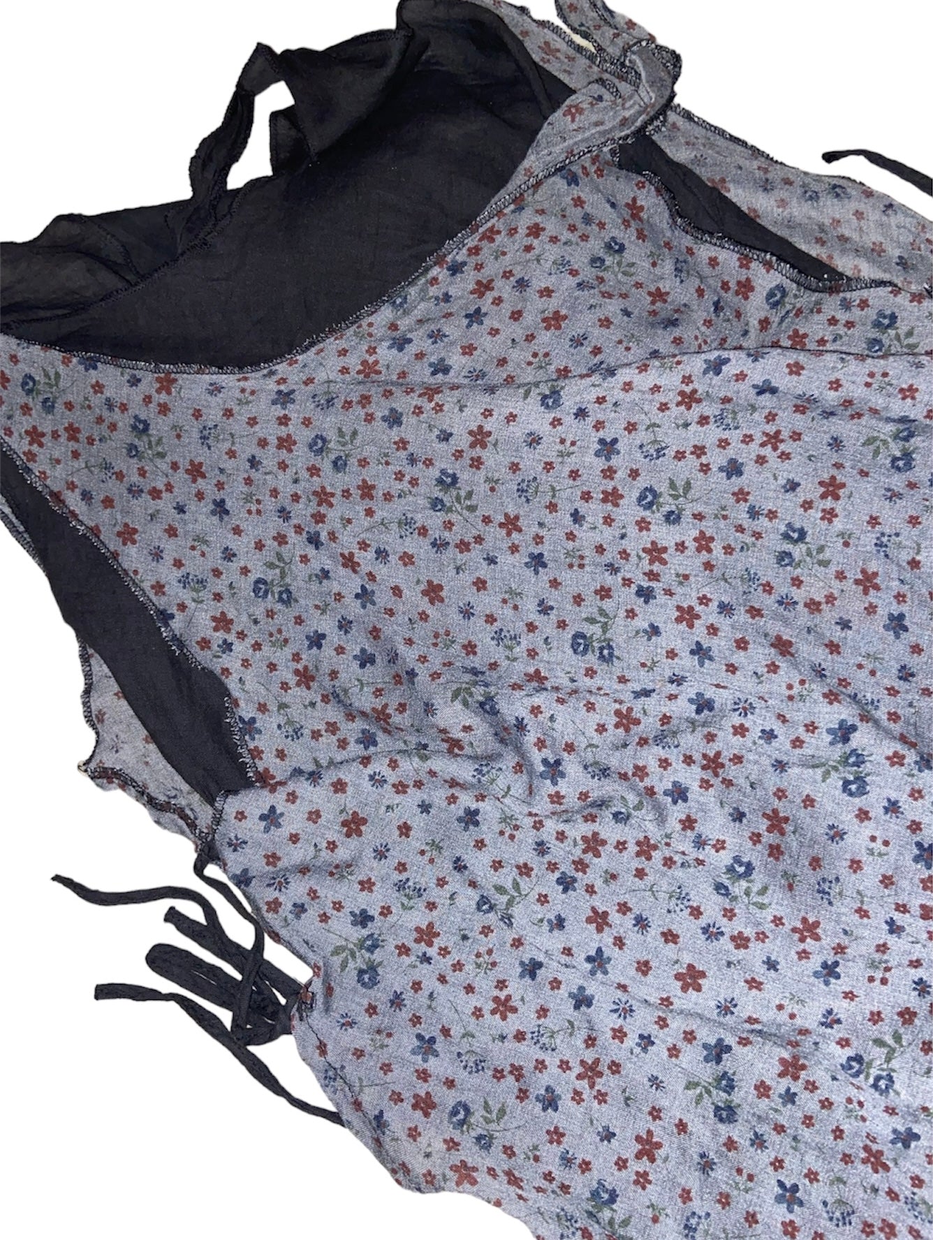 Double-layered salu maxi dress