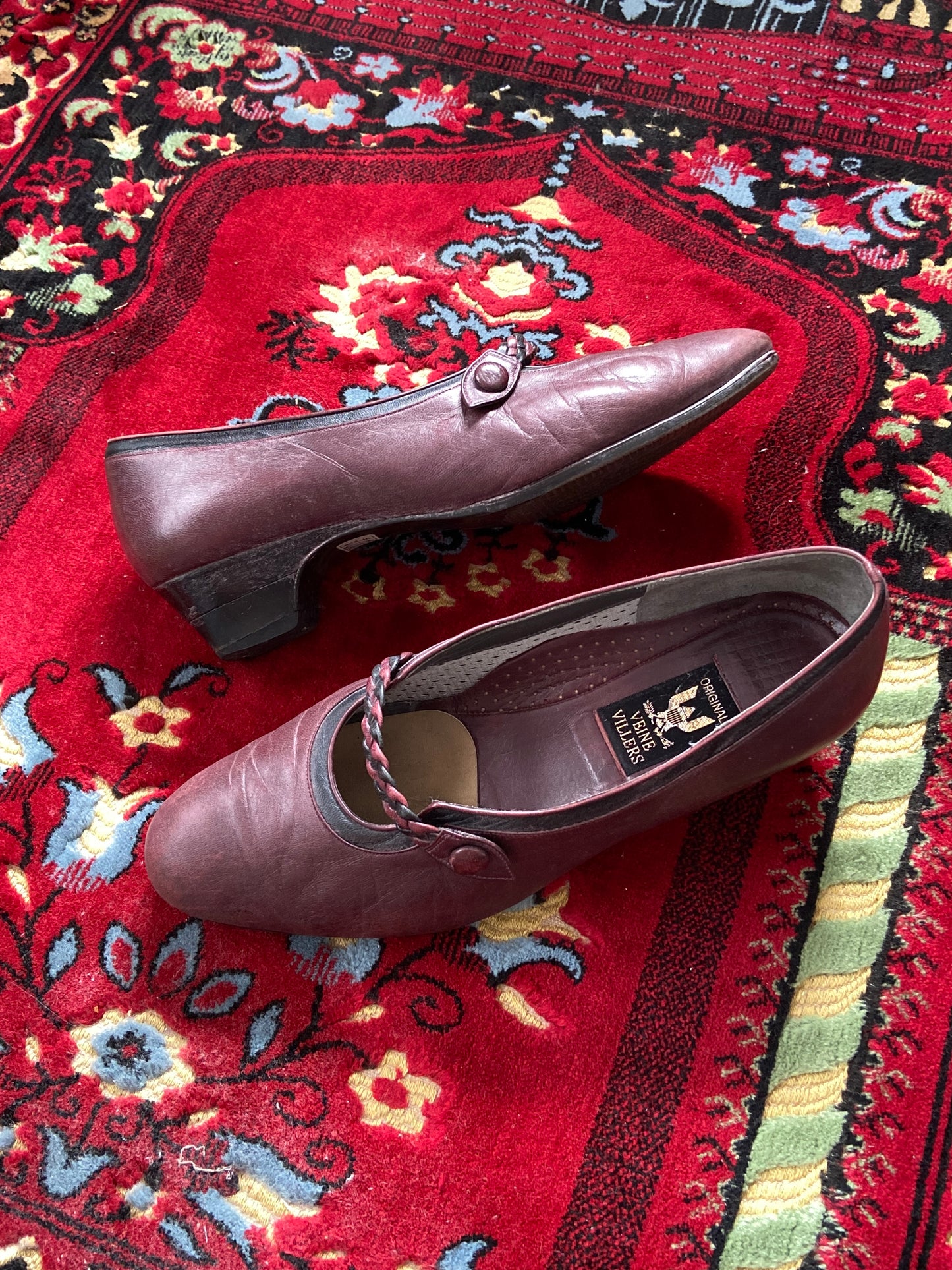 Original Veine Villers Oxblood Mary Jane