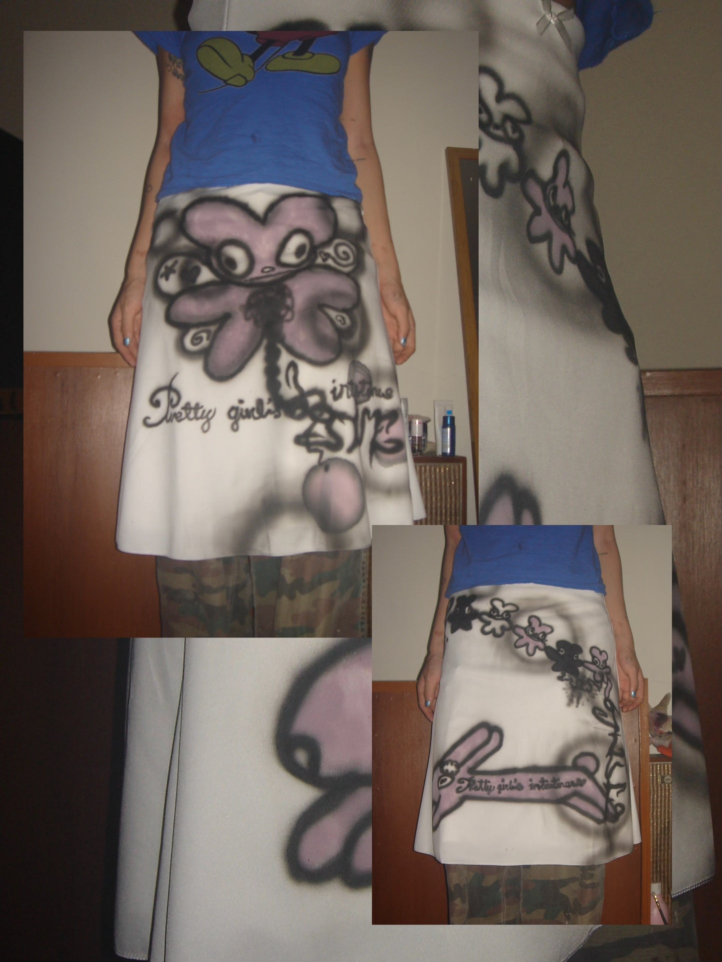 “pretty girl’s intestines” skirt