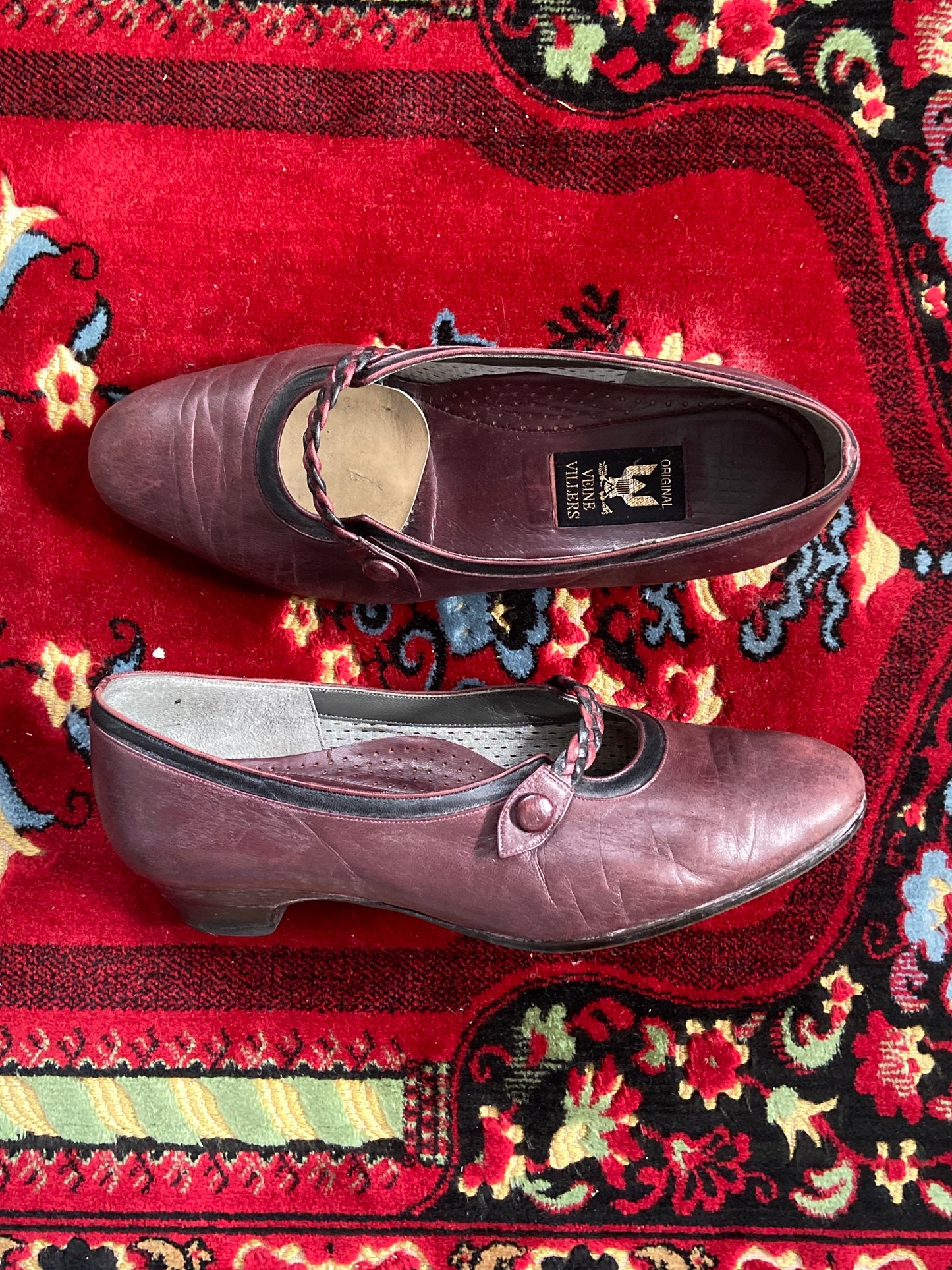 Original Veine Villers Oxblood Mary Jane