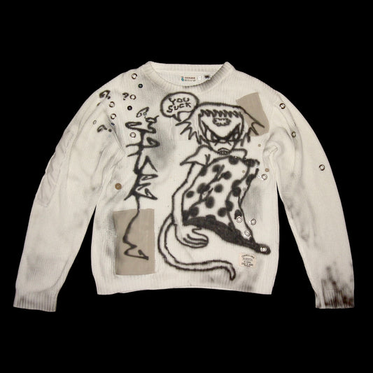 ?gluE gr0ss knitted sweater
