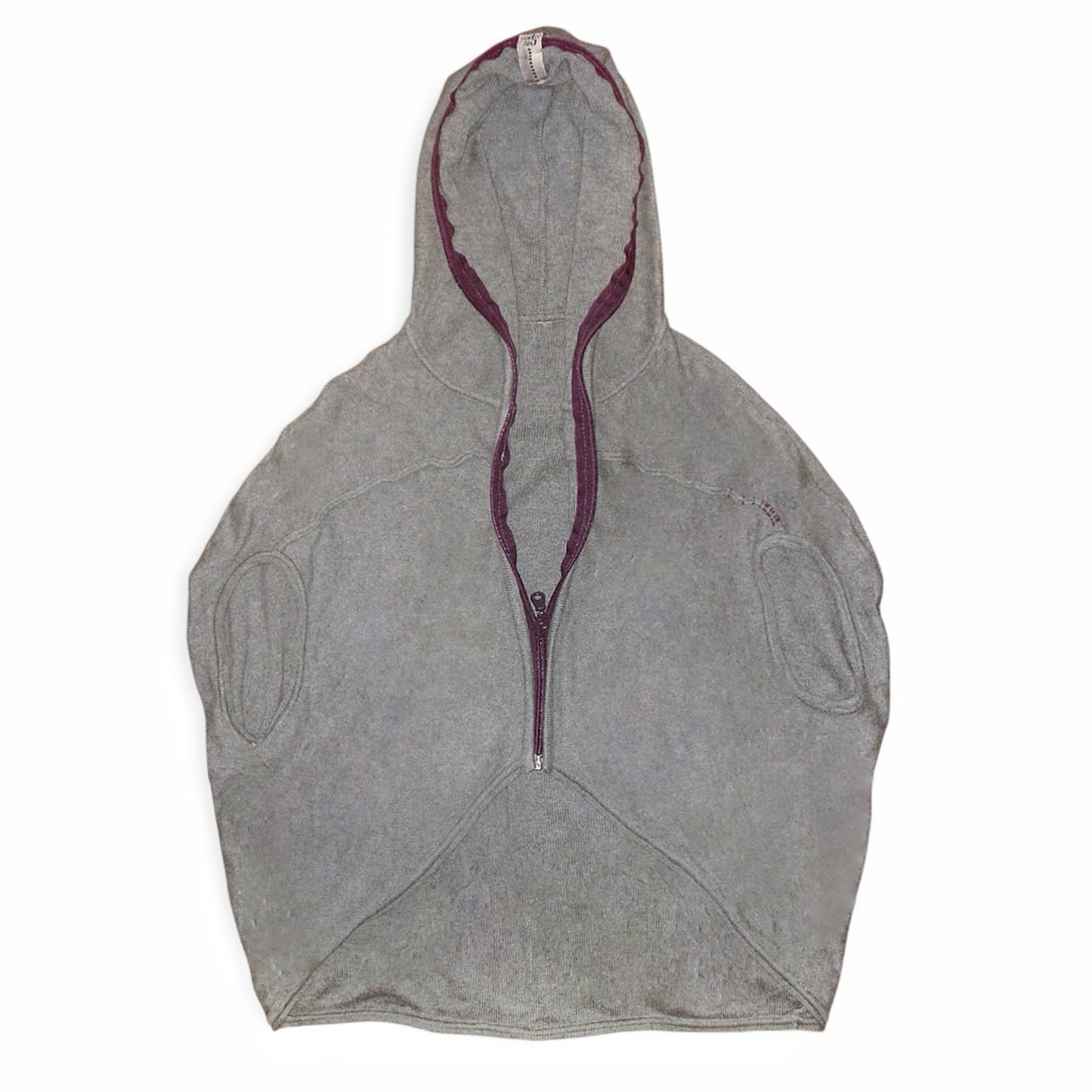Cop Copine avant-garde cropped hoodie